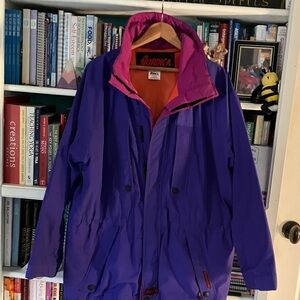 Vintage Nordica Men’s Purple Ski Shell